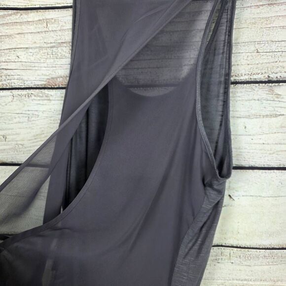 Hang Ten Gray Paint Splash Racerback Tank S - Picture 7 of 8